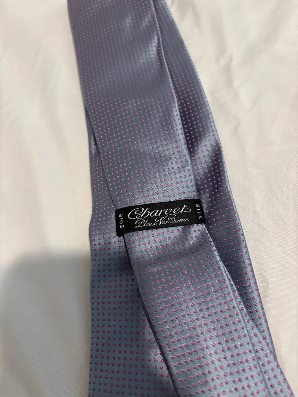 Charvet Classic Men's Blue Microdot Tie
